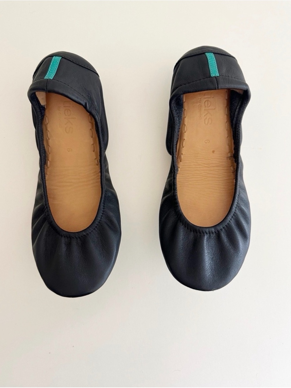 Tieks Black Leather ballet flats